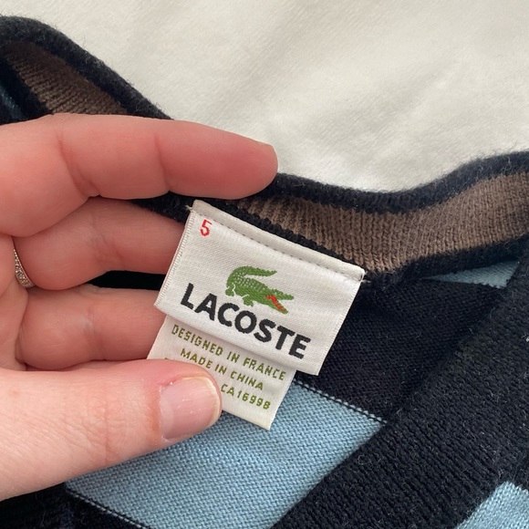 Men’s Lacoste polo and cashmere sweater lot - Picture 2 of 12